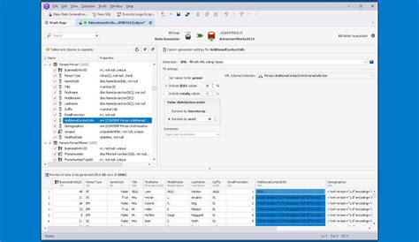 DbForge Data Generator for